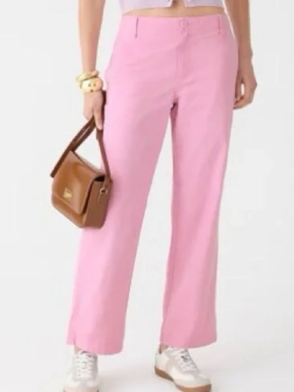 J. Crew Light Pink Cotton Trousers, size 24